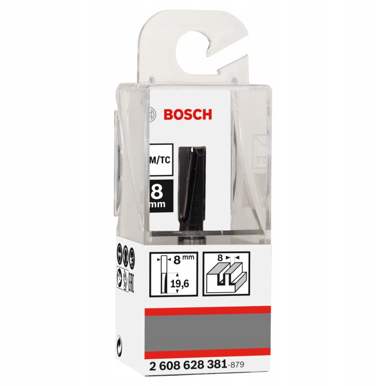 Frez prosty 8 x 8 x 51mm Bosch