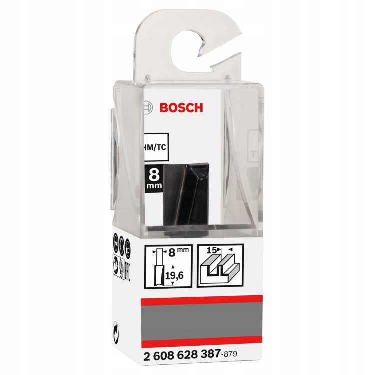 Frez prosty 8 x 15 x 51mm Bosch Standard for Wood