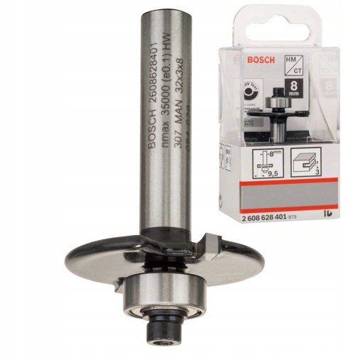 Frez do rowkowania 8 x 32 x 51mm Bosch Standard for Wood 2608628401