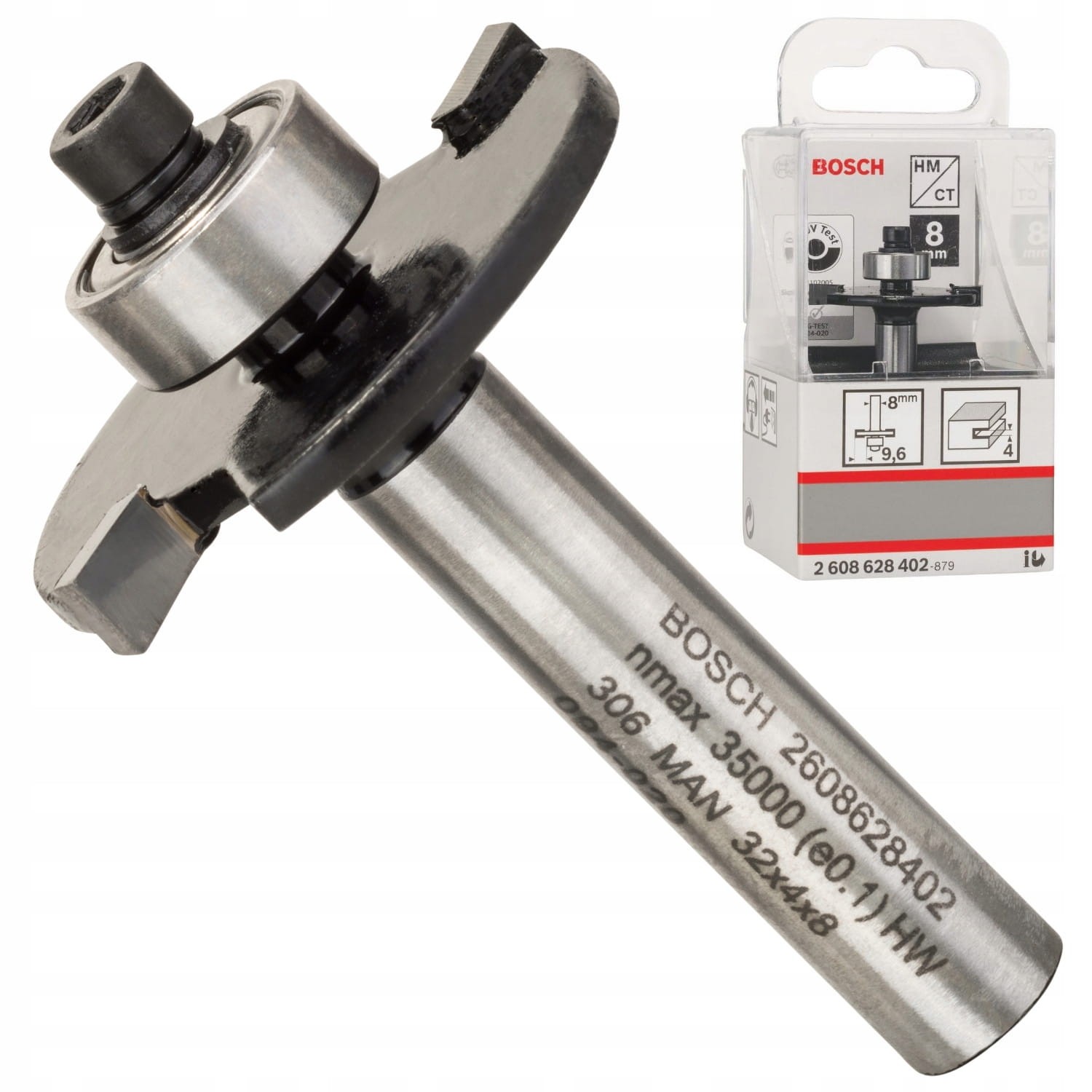 BOSCH 2608628402 Frez Tarczowy do wpustów rowkowania 8mm D 32mm L 4mm