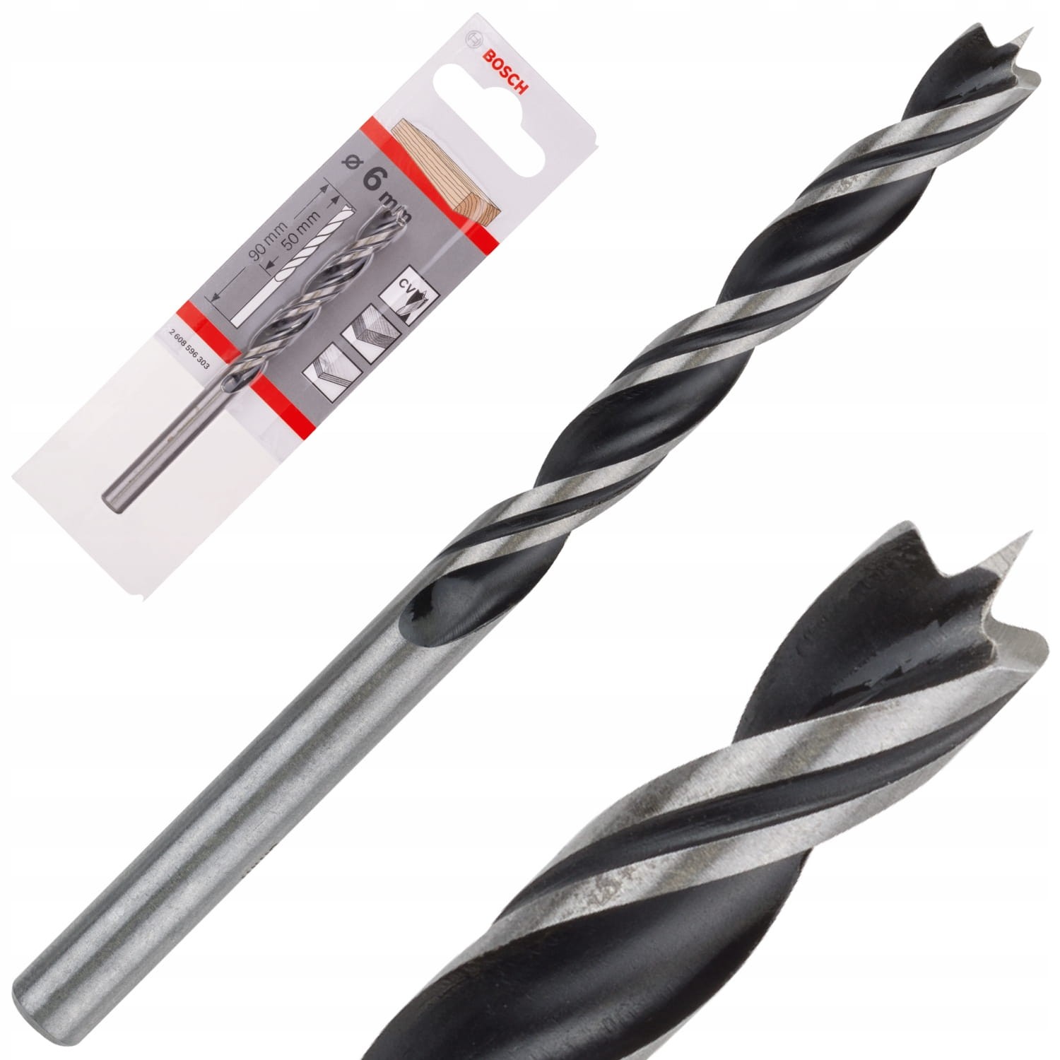 Wiertło spiralne do drewna 6/50/90 BOSCH 2608596303