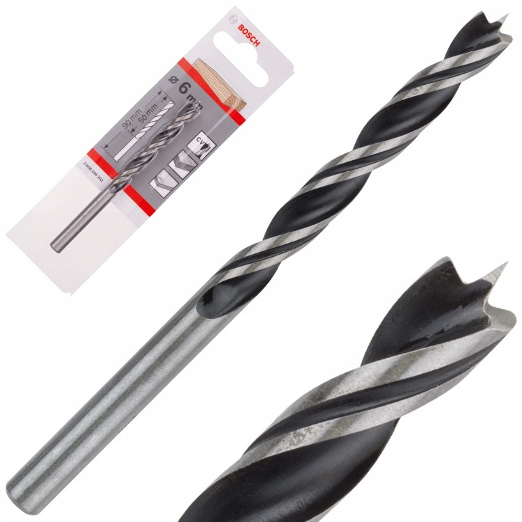 Wiertło spiralne do drewna 6/50/90 BOSCH 2608596303
