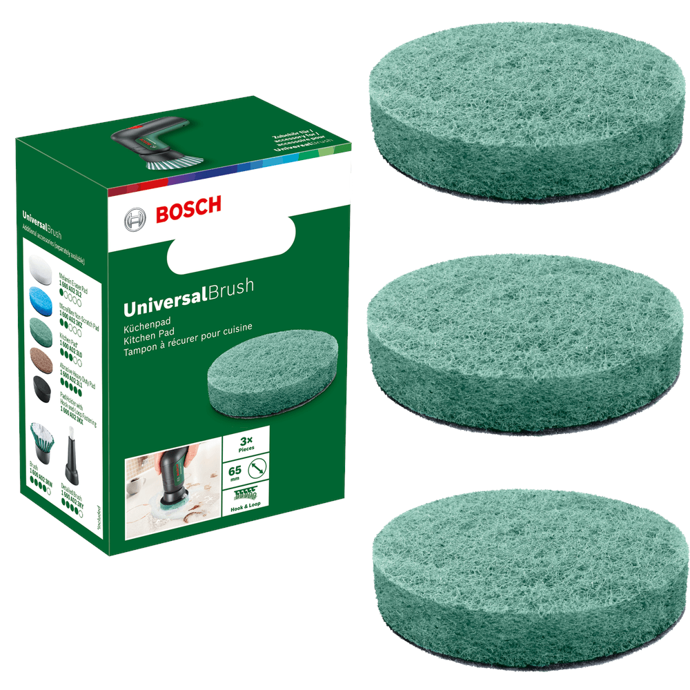 Zestaw padów kuchennych do UNIVERSALBRUSH BOSCH 1600A023L0 3szt. 65mm