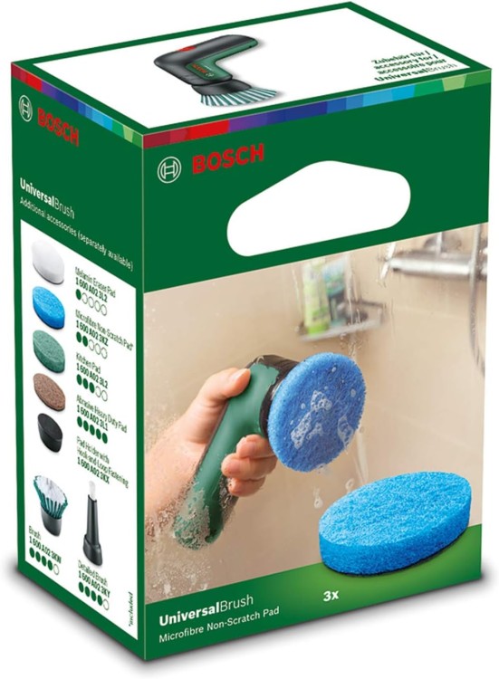 Opakowanie zestawu padów kuchennych z mikrowłókien do UNIVERSALBRUSH BOSCH 1600A023KZ