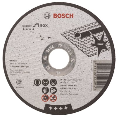 BOSCH 2608600094 Tarcza tnąca prosta 125mm Expert for Inox