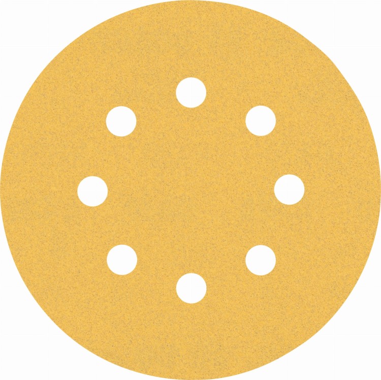 Papier ścierny na rzep 125mm - 8 otworów, gr. 120 EXPERT