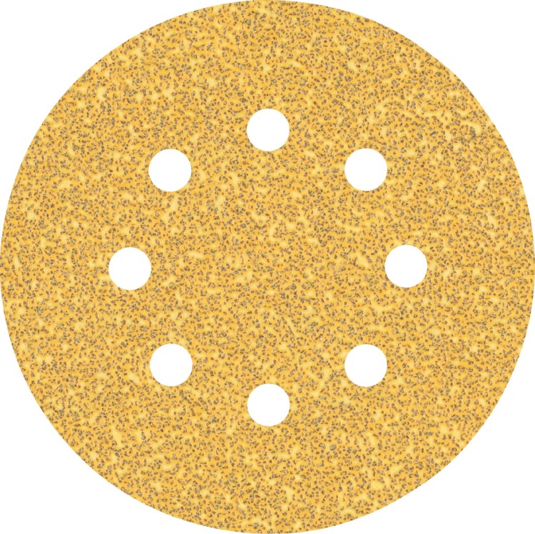 Papier ścierny na rzep 125mm - 8 otworów, gr. 80 EXPERT