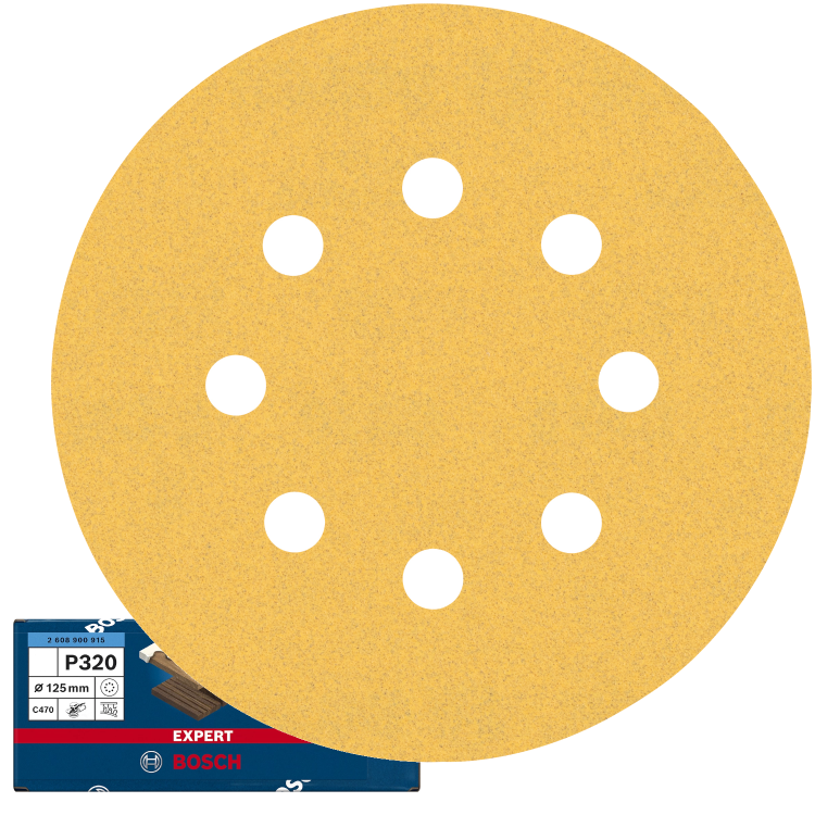 Papier ścierny C470 do szlifierek 1szt. P320 Bosch 125mm