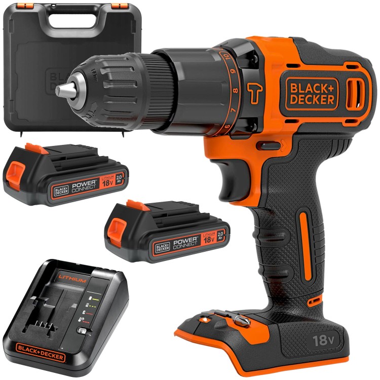BLACK DECKER BDCHD18 Wiertarko-wkrętarka 18V 2x 2.0Ah