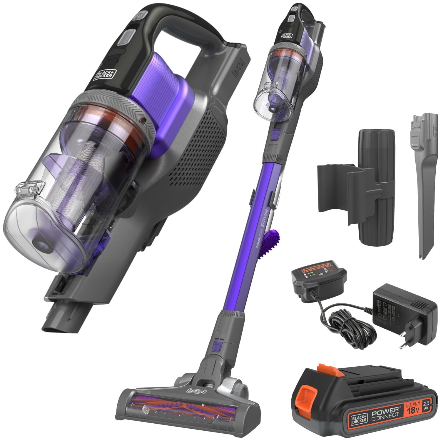 BLACK DECKER BHFEV182CP Odkurzacz pionowy akumulatorowy+ akcesoria