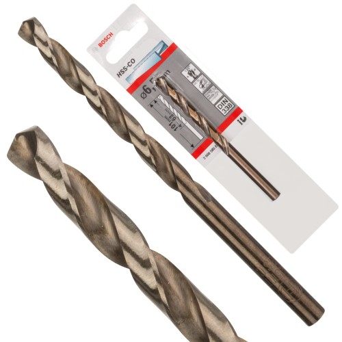 Wiertło spiralne do metalu 6,5x93mm HSS-Co kobalt DIN 338 Bosch 2608585856