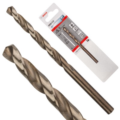 Wiertło spiralne do metalu 5,5x93mm HSS-Co kobalt DIN 338 Bosch 2608585854