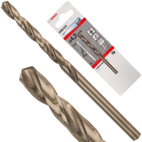 Wiertło kręte do metalu, stali HSS Cobalt 4,2mm Bosch