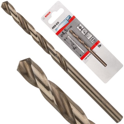 Wiertło kręte do metalu, stali HSS Cobalt 4,5mm Bosch