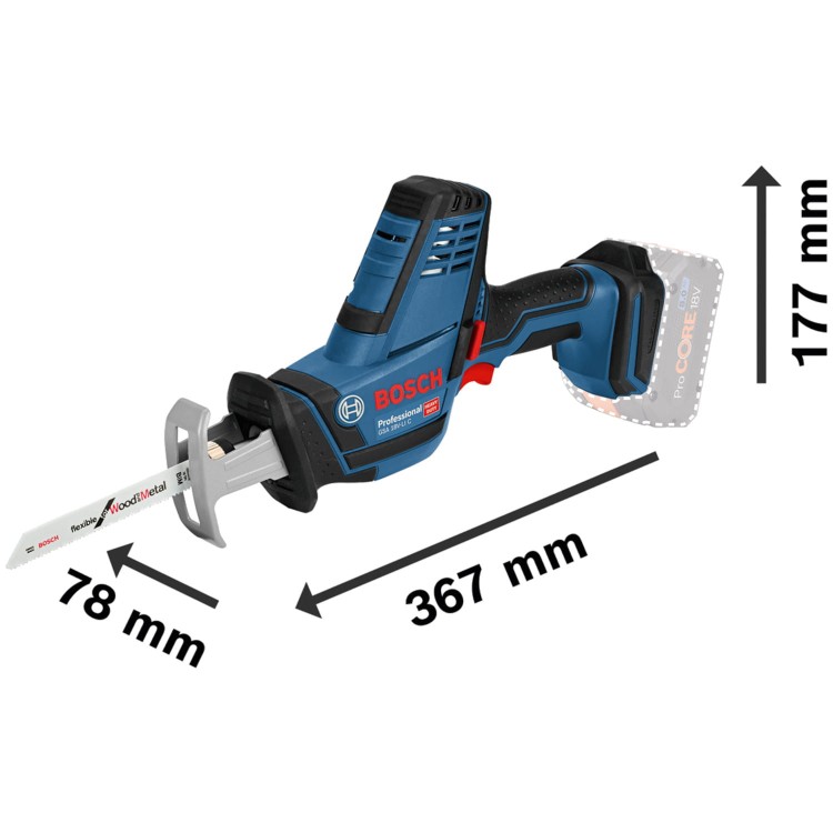 Piła szablasta BOSCH GSA 18V-LI C