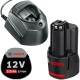 BOSCH Ładowarka 10.8V 12V GAL 1210 CV + Akumulator GBA 12V 2.0Ah