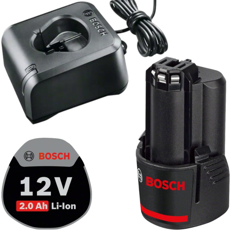 BOSCH Ładowarka 12V GAL 12V-20 + Akumulator GBA 12V 2.0Ah