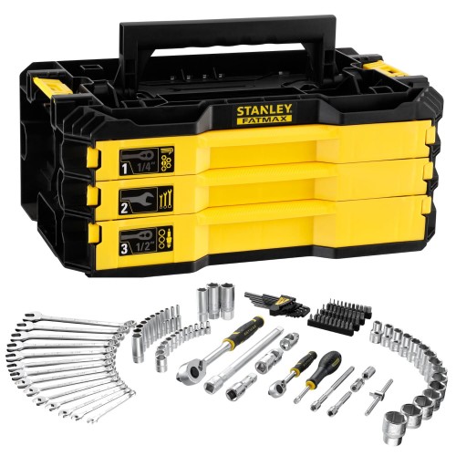 STANLEY FMMT98107-1 Zestaw narzędzi 1/4" i 1/2" 126szt. w skrzyni PRO-STACK