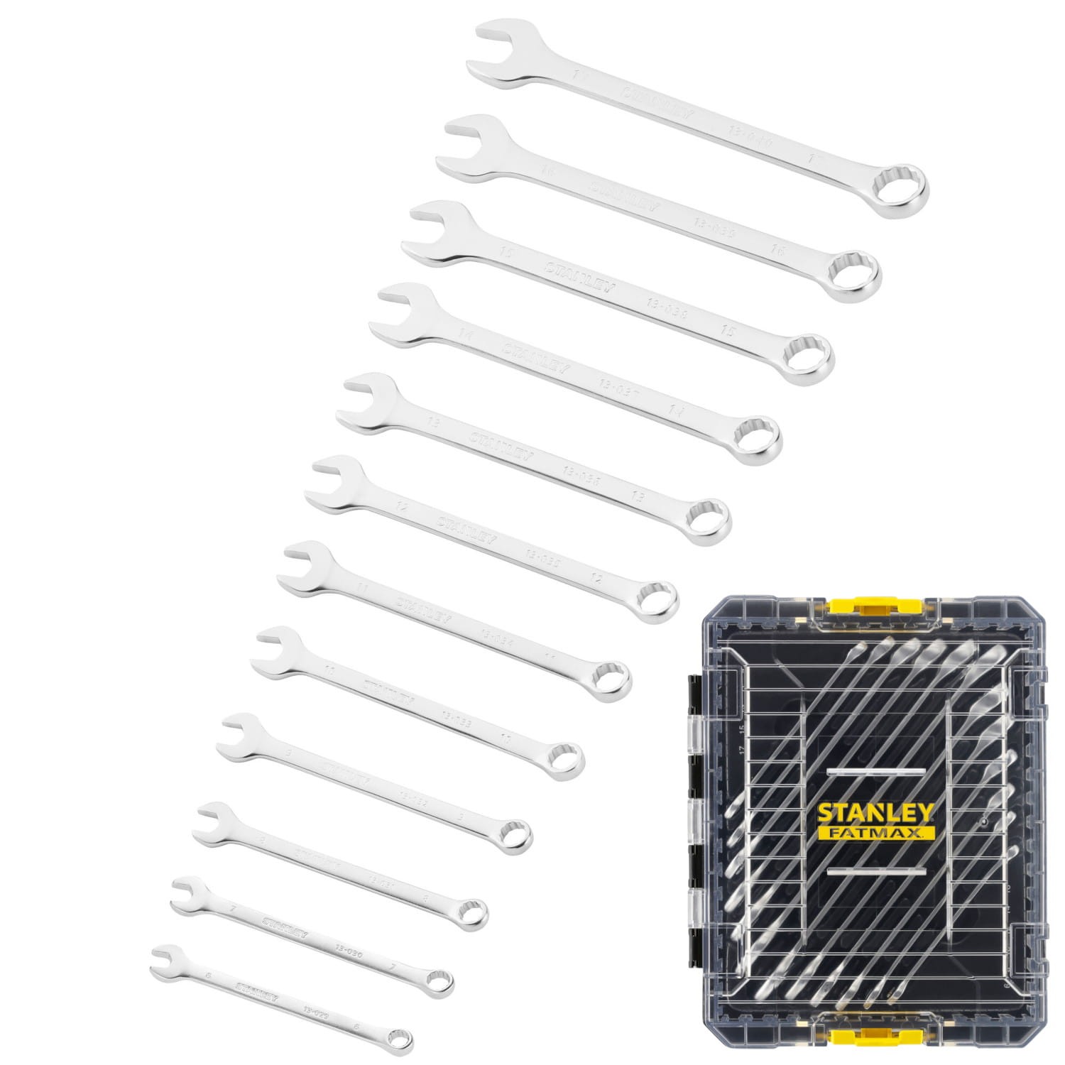 STANLEY FMMT98104 Zestaw kluczy płasko-oczkowych 12el. PRO-STACK