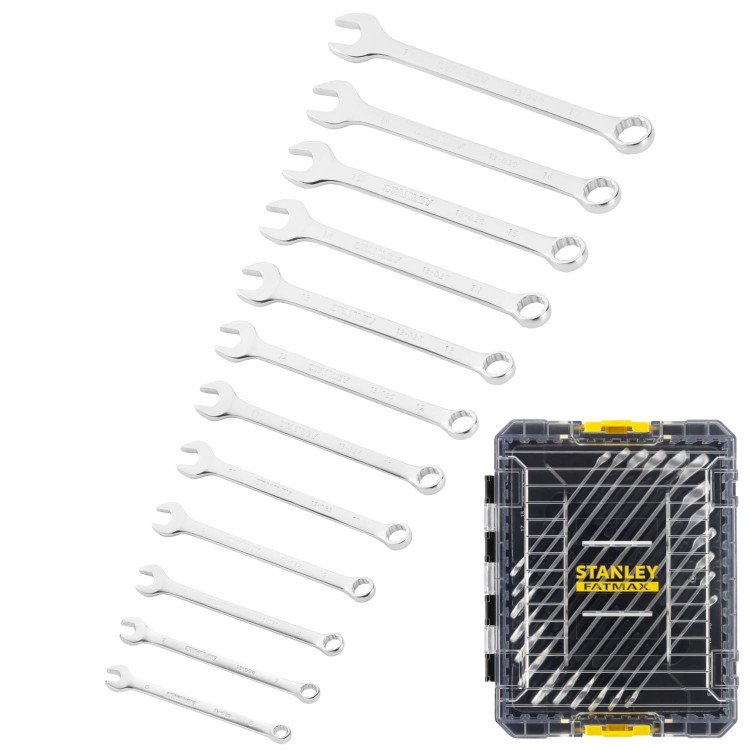 STANLEY FMMT98104 Zestaw kluczy płasko-oczkowych 12el. PRO-STACK