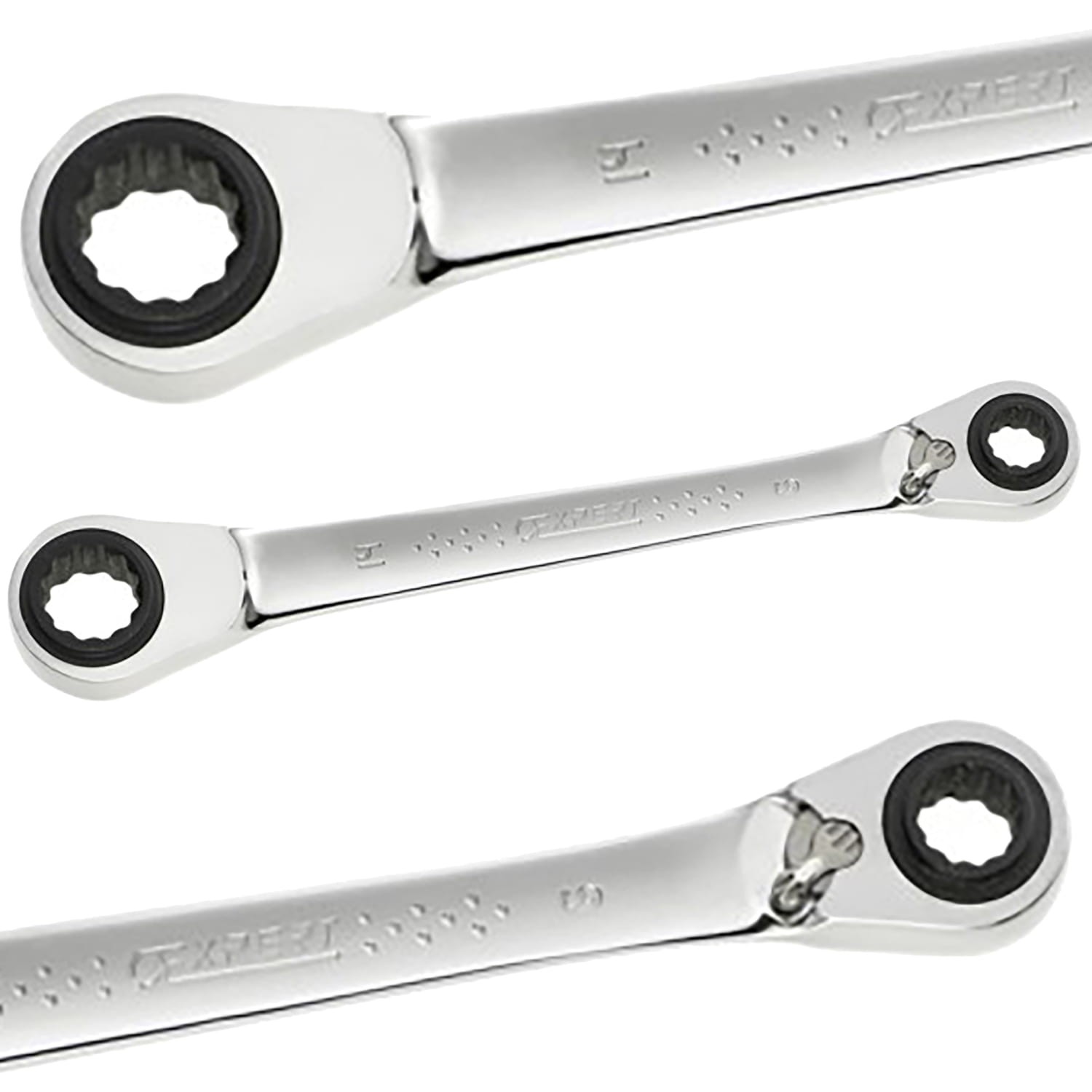 Klucz oczkowy z grzechotką 4w1 180mm Expert by Facom E110944