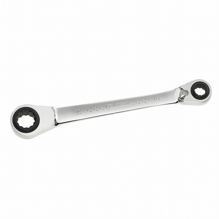 Klucz oczkowy z grzechotką 4w1 180mm
