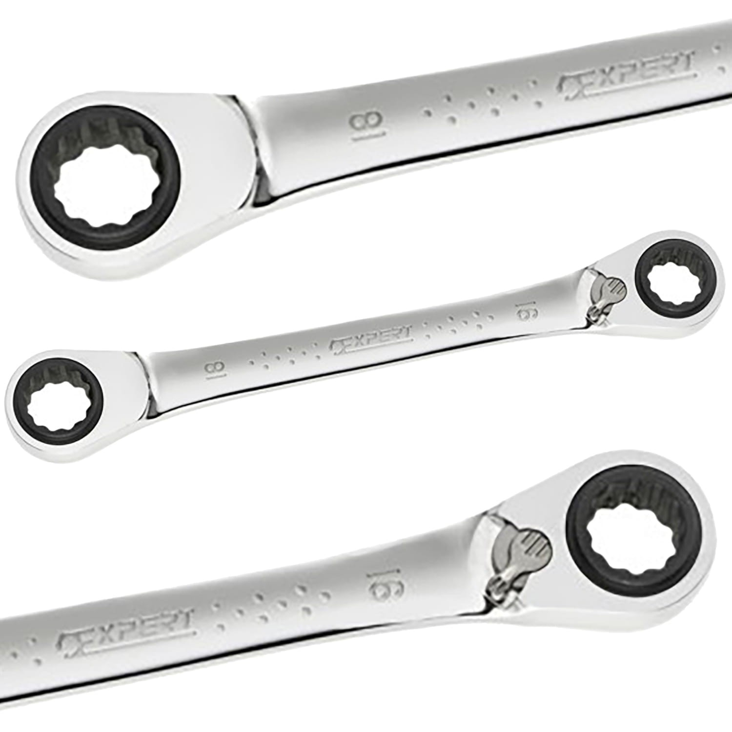 Klucz oczkowy z grzechotką 4w1 230mm Expert by Facom E110945