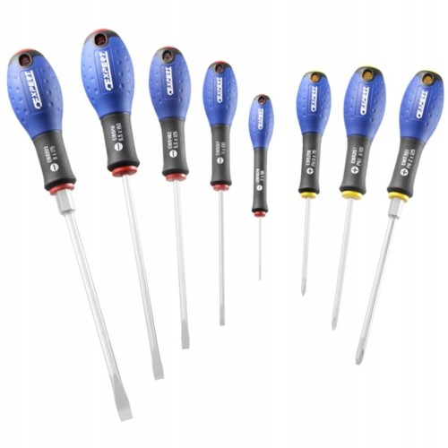 Zestaw wkrętaków do śrub z rowkiem i PHILLIPS Expert E160904 8szt.