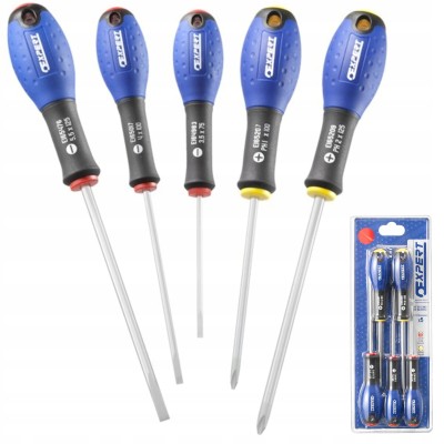 Zestaw wkrętaków do śrub z rowkiem i PHILLIPS Expert E160901 5szt.