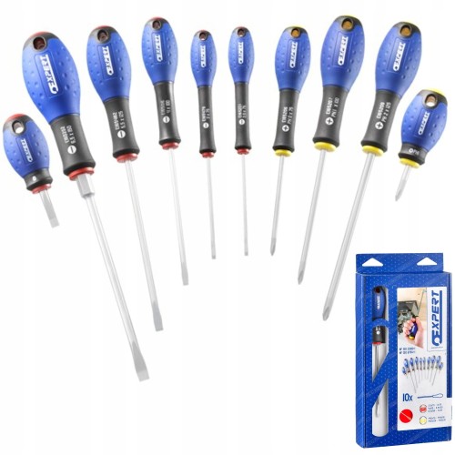 Zestaw wkrętaków do śrub z rowkiem i PHILLIPS Pozidriv Expert E160907 8szt.