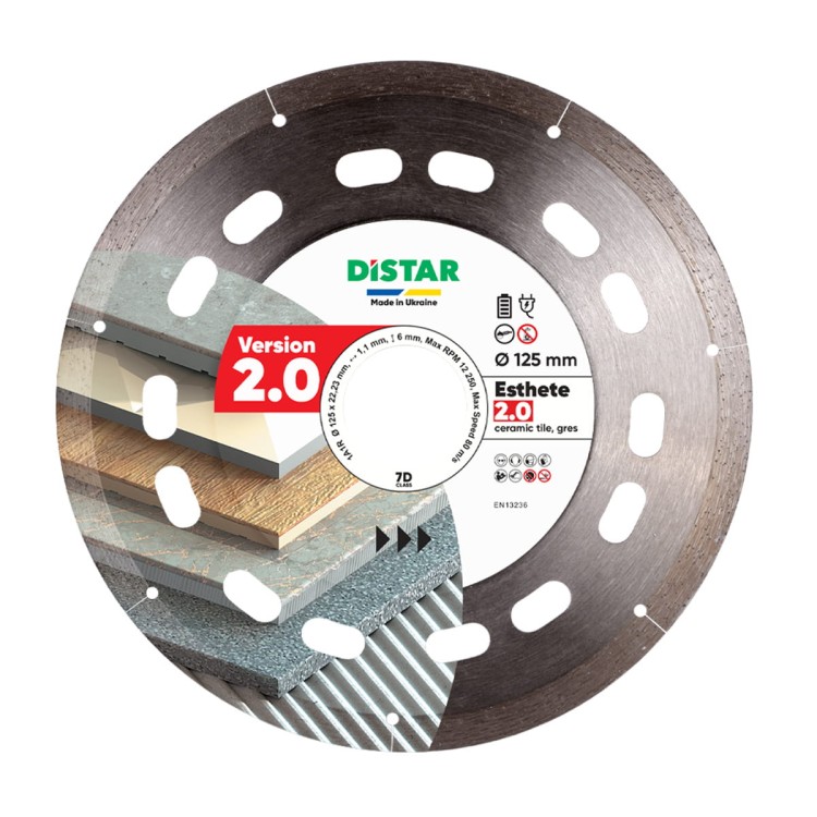 Tarcza diamentowa do ceramiki gresu DISTAR  ESTHETE 2.0 125X22,23mm