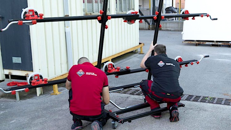 Zastosowanie wózka transportowego Rubi Slab