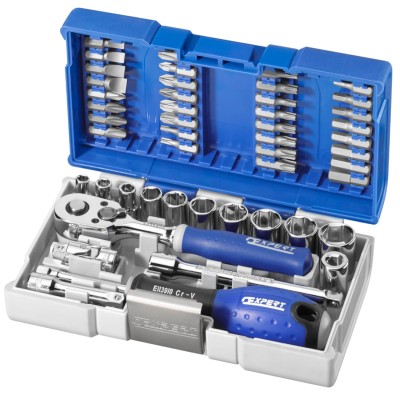 Zestaw narzędzi nasadowych 1/4" 48el. Expert by Facom E030729