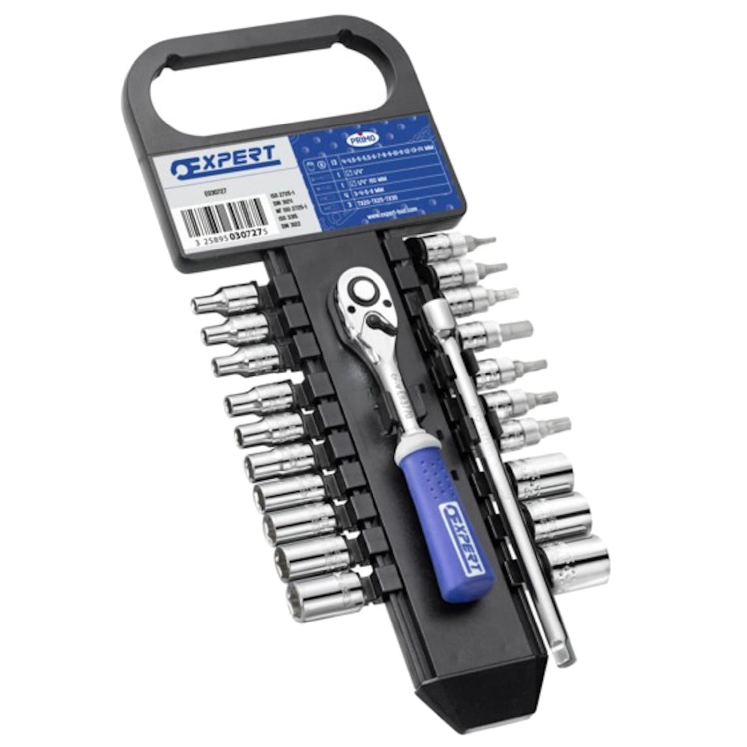 Zestaw nasadek 1/4" 22 el., 2-14 mm, T20-T30 E030727 Expert by Facom