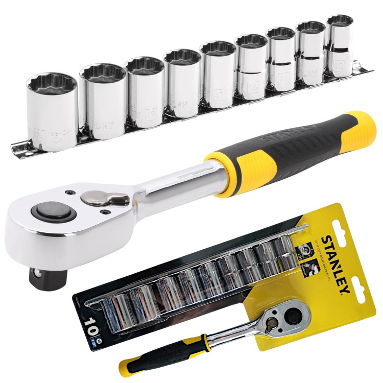 STANLEY STMT82671-0 Klucz grzechotka 1/2'' + nasadki dwunastokątne