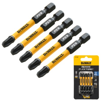 DEWALT DT7392T Bity udarowe Pozidriv Pz3 57mm 5szt. Extreme Flex Torq
