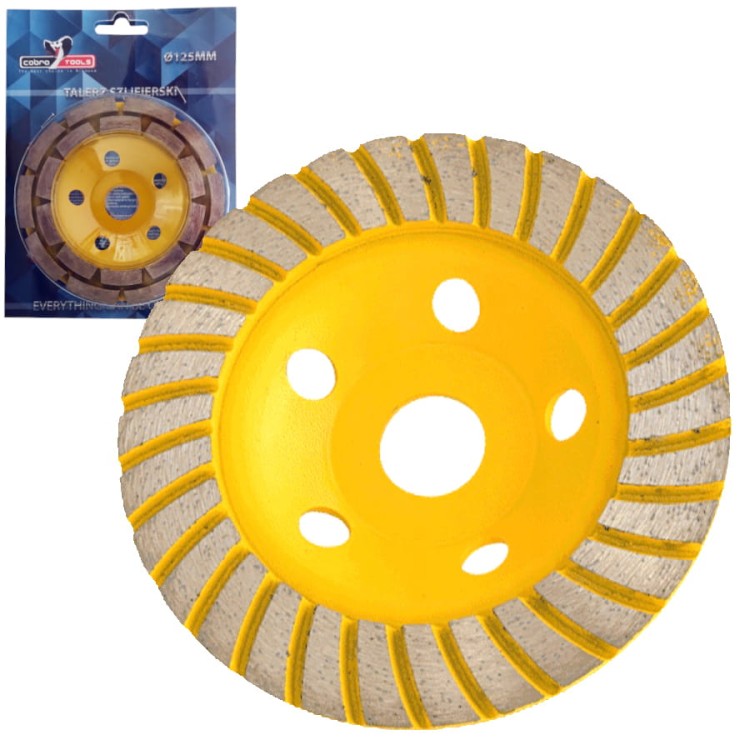 Tarcza garnkowa talerz szlifierski Venom 125x22,23mm Cobra Tools