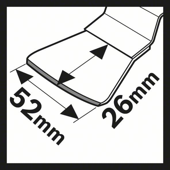 Skrobak Starlock ATZ 52 SC  Bosch - wymiary