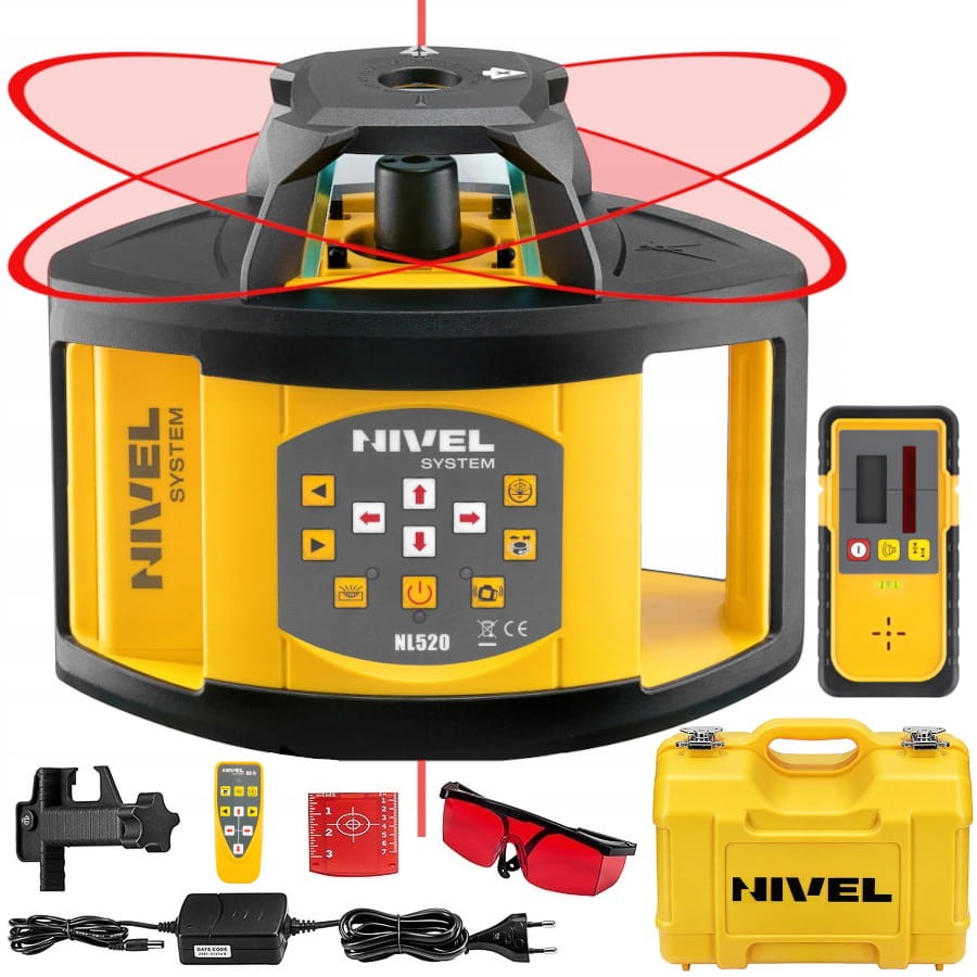 NIVEL SYSTEM NL520 Niwelator laserowy 500m IP54