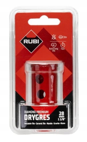 Rubi 06972 Otwornica wiertło diamentowe Drygres Premium 28mm M14 - opakowanie