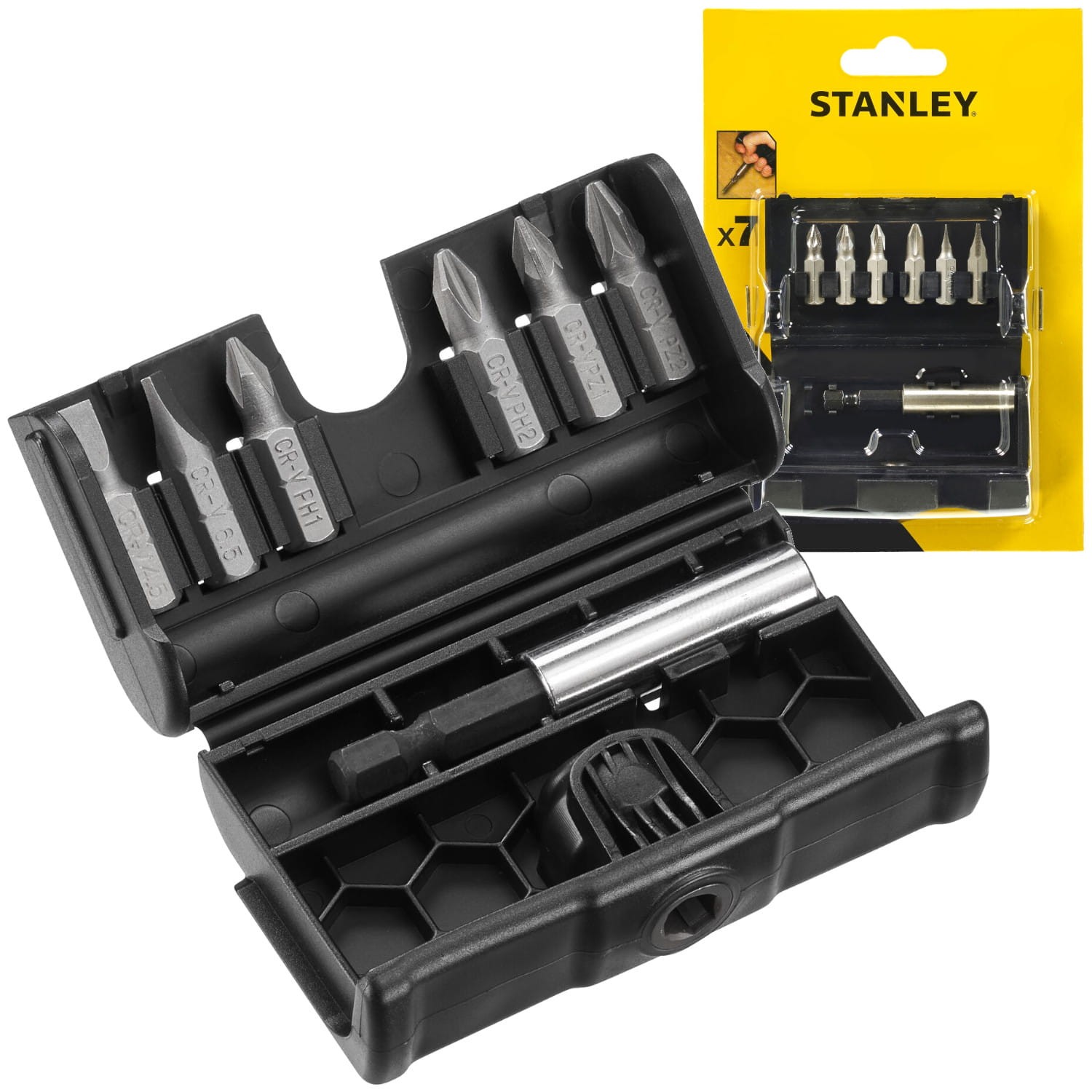 Zestaw bitów PZ PH SL + uchwyt 7el. Stanley STA60480