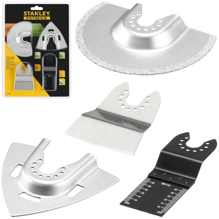 Zestaw brzeszczotów do drewna fug 4szt. Stanley STA26160