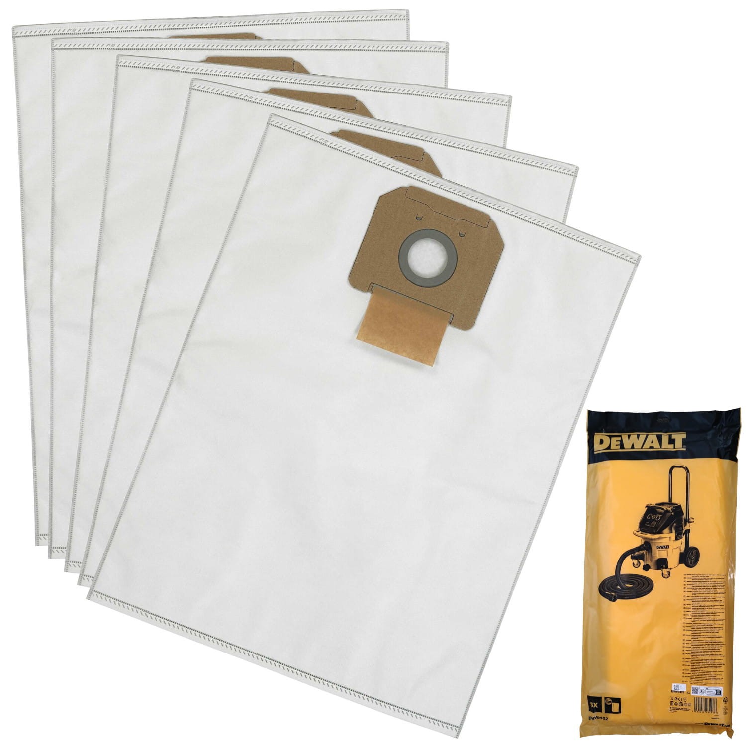 DeWALT DWV9402 Worki płócienne 5el do odkurzacza DWV902 D27901 D27902