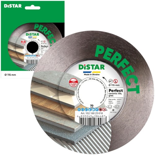 Tarcza diamentowa do ceramiki, gresu 115 x 22,23mm Distar