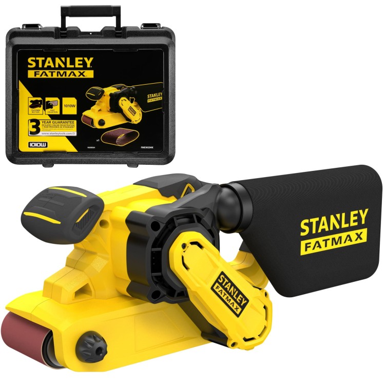 STANLEY FMEW204K Szlifierka taśmowa 1010W w kufrze