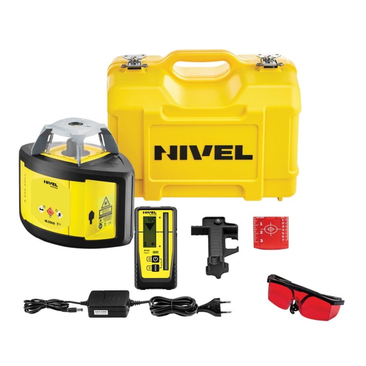 NIVEL SYSTEM NL500 Digital Niwelator laserowy Akcesoria