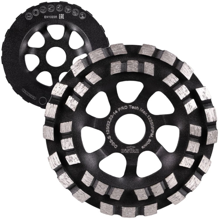 Tarcza garnkowa diamentowa 125 x 22.23mm do betonu DGS-S PRO Tech Distar