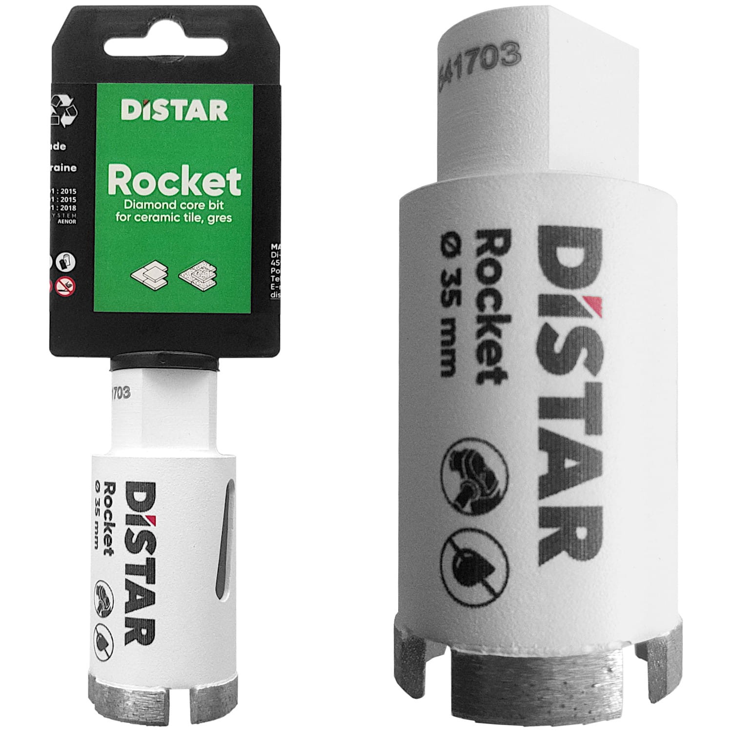 Koronka diamentowa 35mm do płytek, gresu Distar Rocket