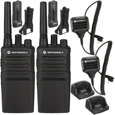 MOTOROLA Radiotelefon XT420 2szt. + Mikrofon 2szt.