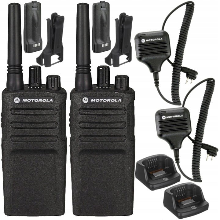 MOTOROLA Radiotelefon XT420 2szt. + Mikrofon 2szt.
